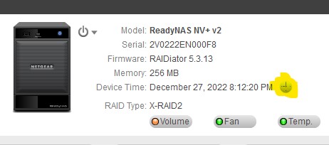 ReadyNAS time sync